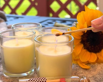 Citronella Outdoor Candle, Natural Mosquito Repellent, Yellow Summer Garden Decor, 8 oz
