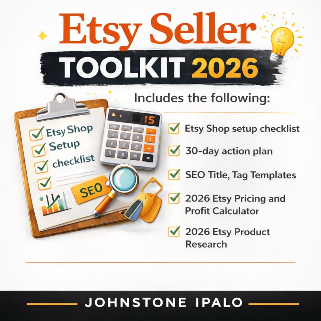 Etsy Seller Toolkit 2026 SEO Templates, Product Research (digital