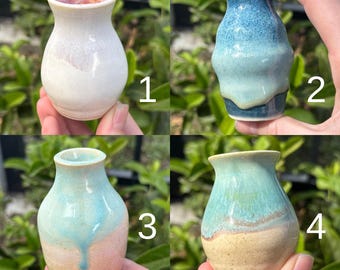 Bud Vases Handmade Wheelthrown Ceramic