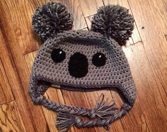 Crochet Koala Hat