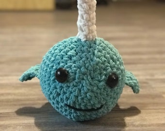 Crochet Narwhal - Medium