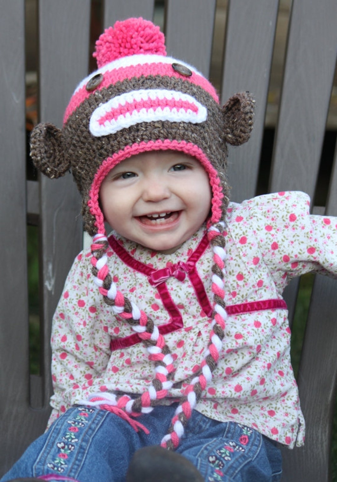 Sock Monkey Hat Etsy