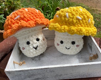 Crochet Mushroom Plushie