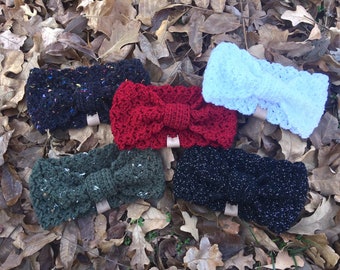 Bow Crochet Headwrap