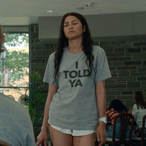 I TOLD YA T-Shirt | Challengers | Bold Text Graphic Tee, Zendaya Sarcastic Statement Shirt