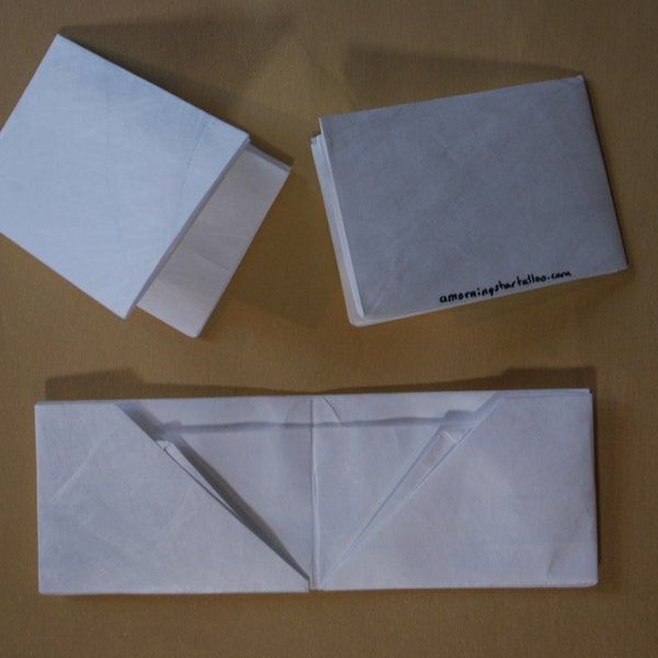 Portefeuille en origami Tyvek vierge