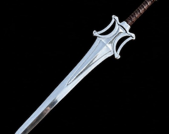 Replica di spada da guerriero fantasy fatta a mano da 41 pollici, regalo per lui / Spada da film, accessorio per cosplay, decorazione / Anniversario, compleanno, Natale