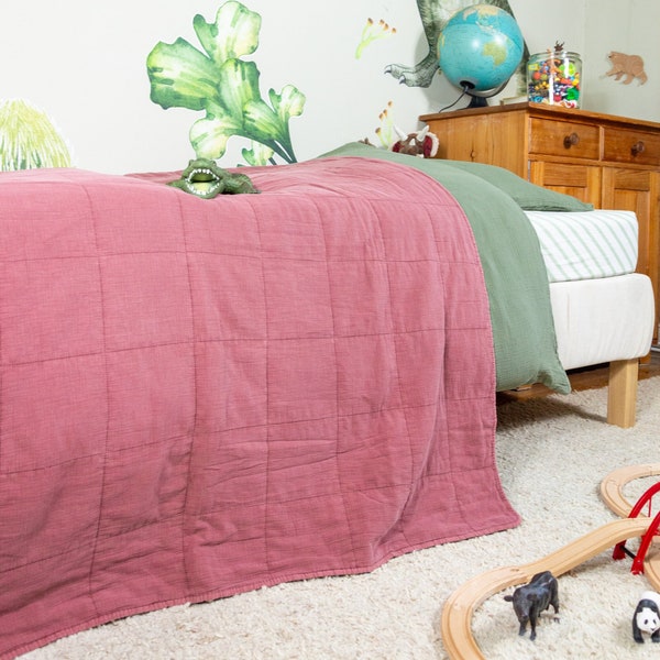 Couvre-lit matelassé pour enfants en coton par hjärtslag design