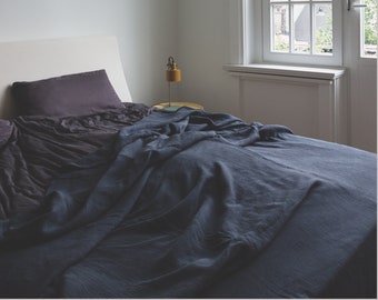 Luxurious muslin bedspread in 16 colors - hjärtslag design