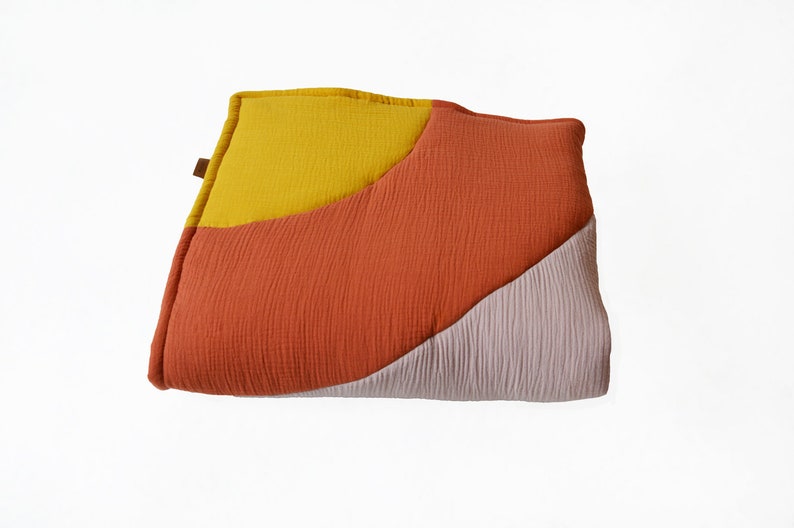 Rainbow Padded Baby Play Mat Made of Muslin Multi Color Play Etsy