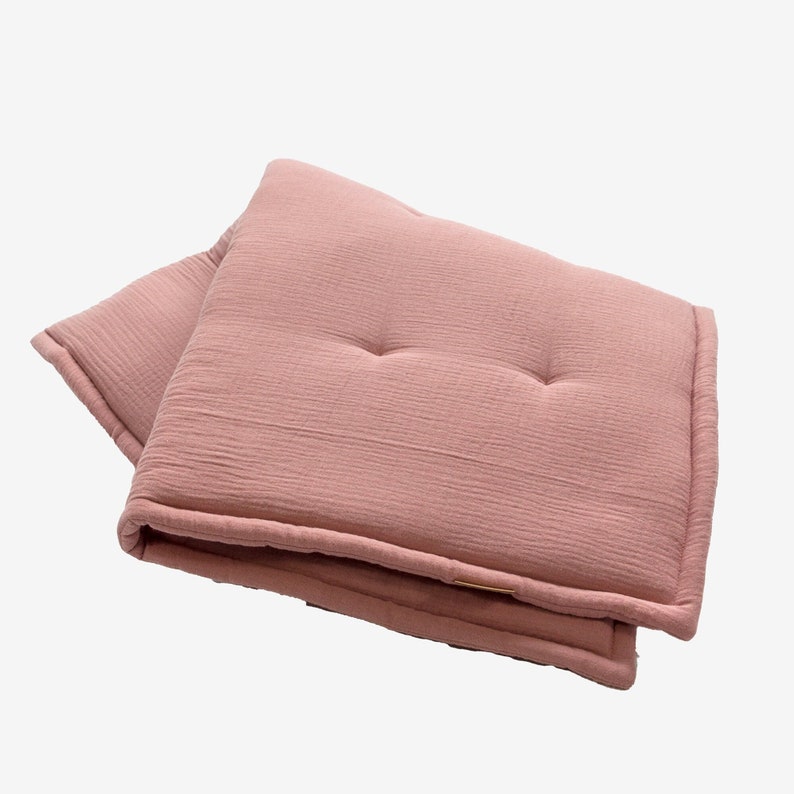 Soft muslin crawling blanket for babies from hjärtslag design available in different colors zdjęcie 2