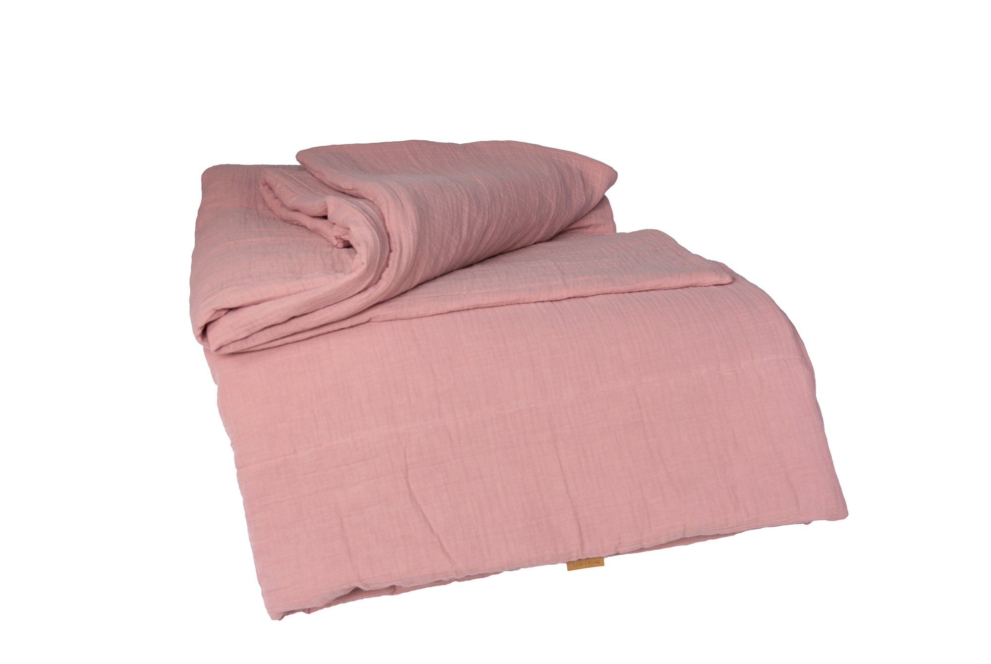 Padded muslin bedcover soft and warm muslin blanket double Etsy