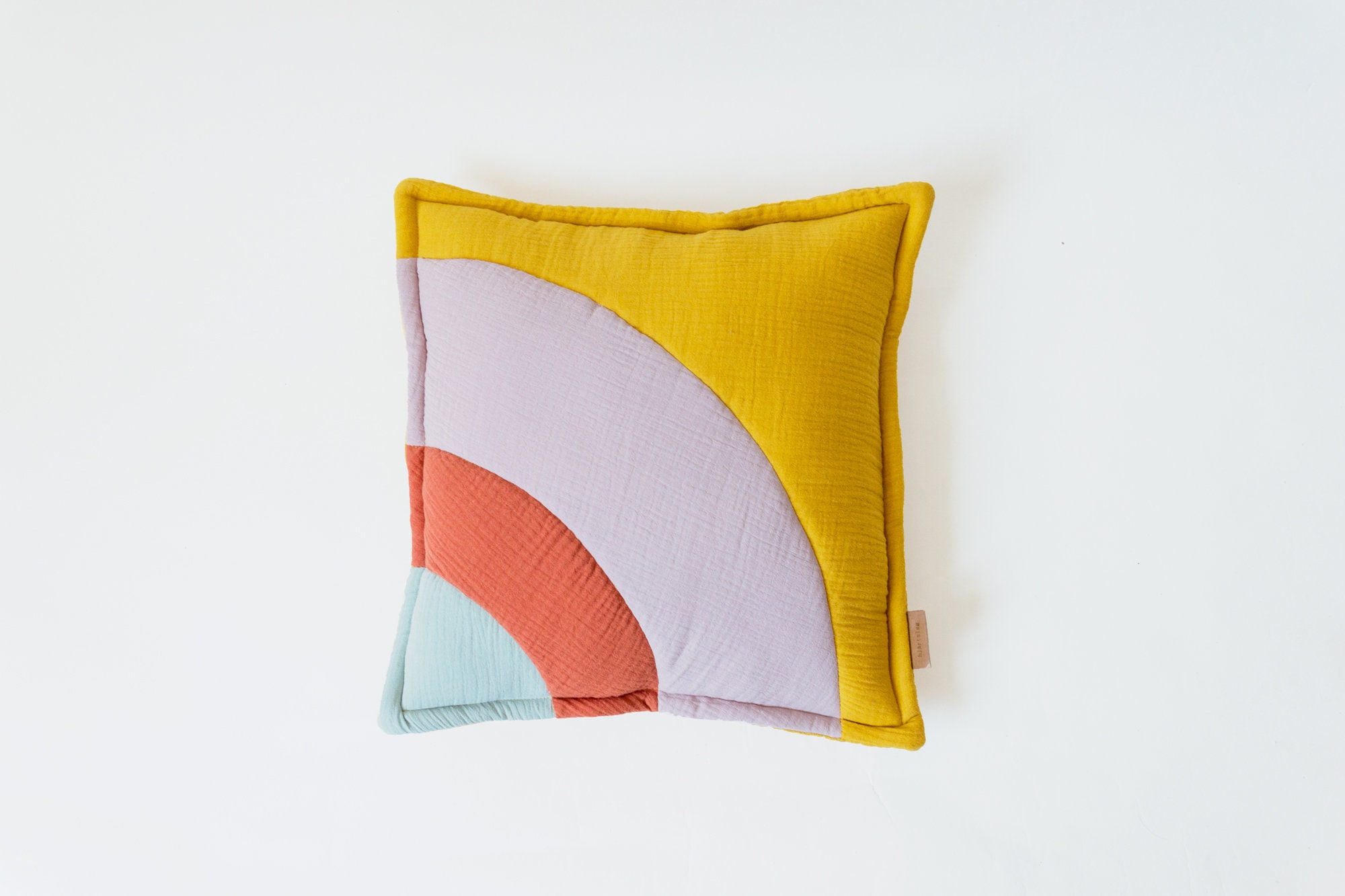 Oreiller Arc-En-Ciel Doux en Tissu de Coton Mousseline, Coussin Coloré, Pour Enfants, Cadeau Les Enf