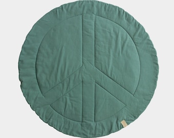 Tapis de jeu rond pour bébé 'Peace' - disponible en différentes couleurs