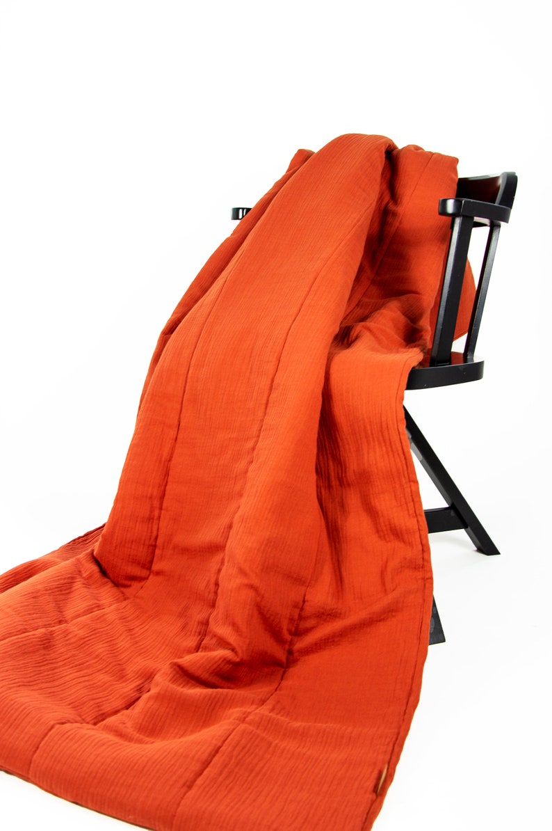 Padded Muslin Bedcover Warm Muslin Blanket Double Gauze Etsy