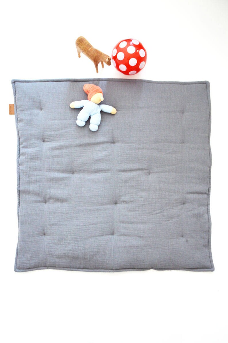 Padded baby play mat made of muslin soft cotton baby play Etsy