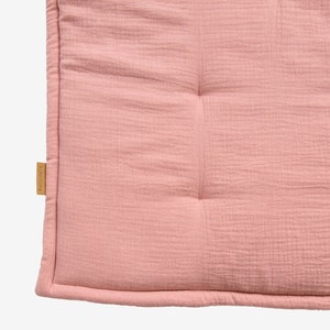 Soft muslin crawling blanket for babies from hjärtslag design available in different colors zdjęcie 5