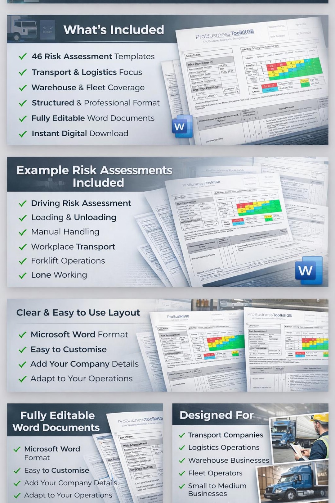 Lorry Risk Assessment Form Transport Logistics Risk Assessment Templates – 46 Editable Word ...