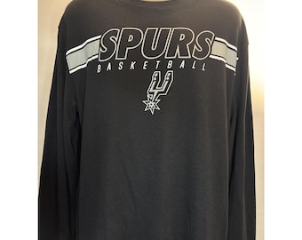 San Antonio Spurs Waffle Knit Long-Sleeve Basketball Shirt XL (New with Tags)