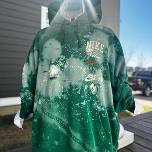 Bleached Nike Hoodie - Etsy