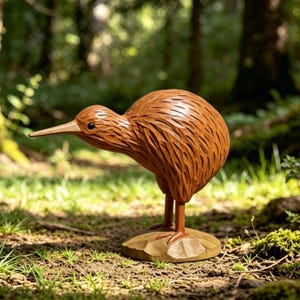 Wooden kiwi bird - Etsy 日本