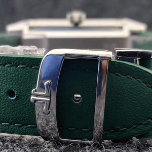 Vintage Jaeger‑LeCoultre Reverso watch Green Dial Pre-Owned Refurbished Wrist Watch image 9