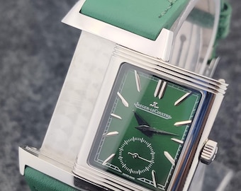 Vintage Jaeger‑LeCoultre Reverso watch Green Dial Pre-Owned Refurbished Wrist Watch