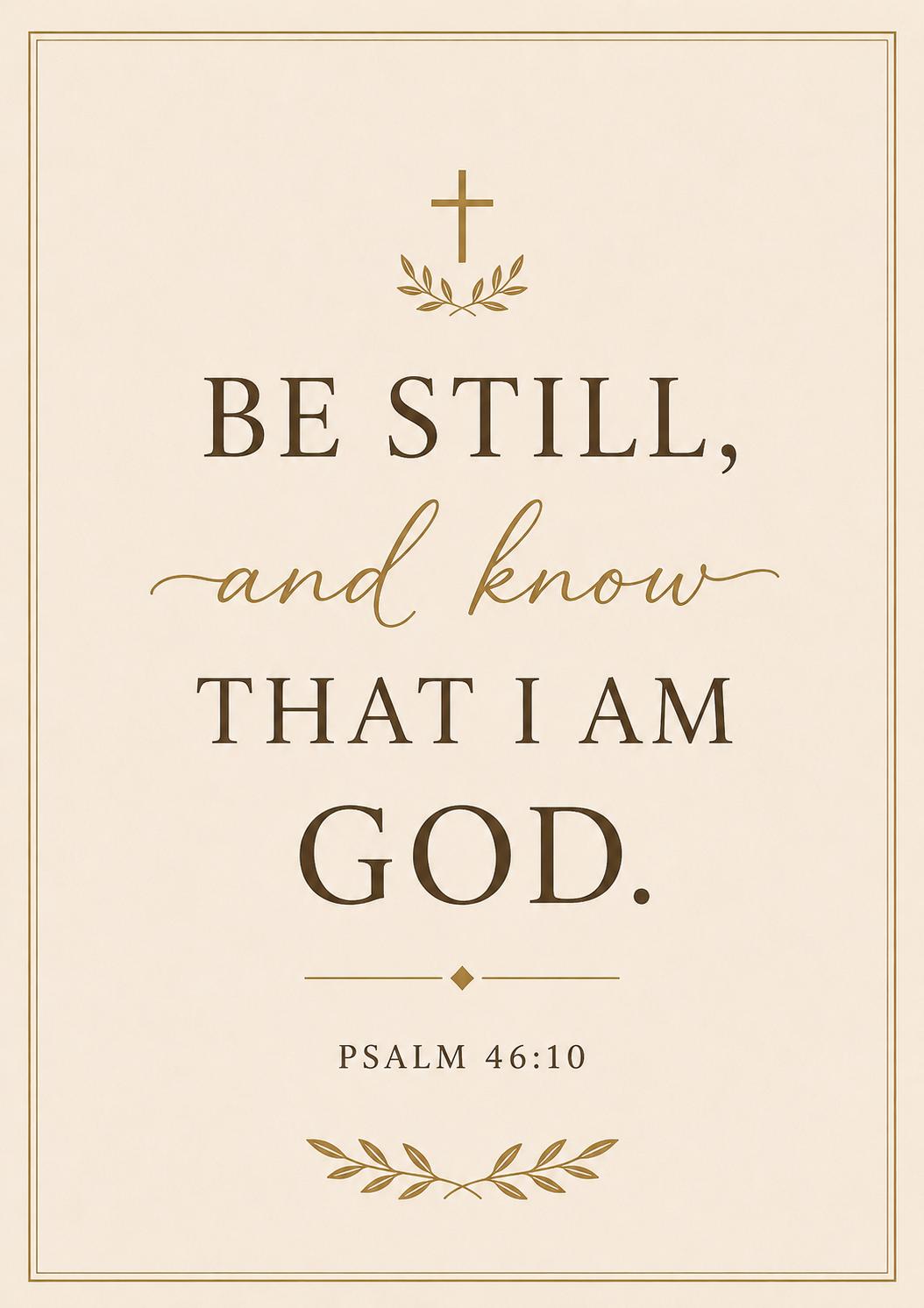 Psalm 46:10 Bible Verse Printable Wall Art | Neutral Minimalist ...