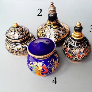 Vintage Greek porcelain perfume bottles