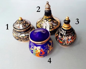 Vintage Greek porcelain perfume bottles