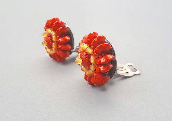 Vintage Western Germany wooden and glass  beads  … - image 3