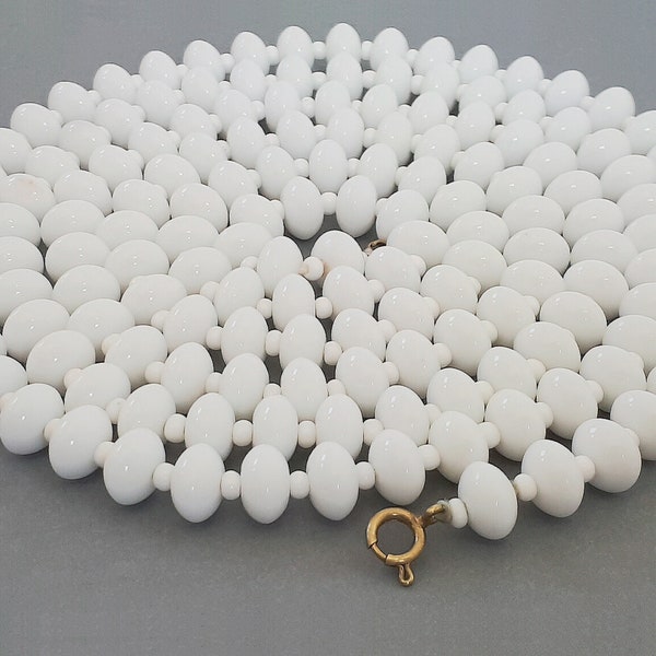 Glass Beads Necklace Etsy