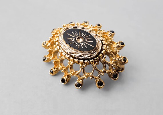 Vintage Sphinx Numbered Victorian Revival Brooch … - image 3