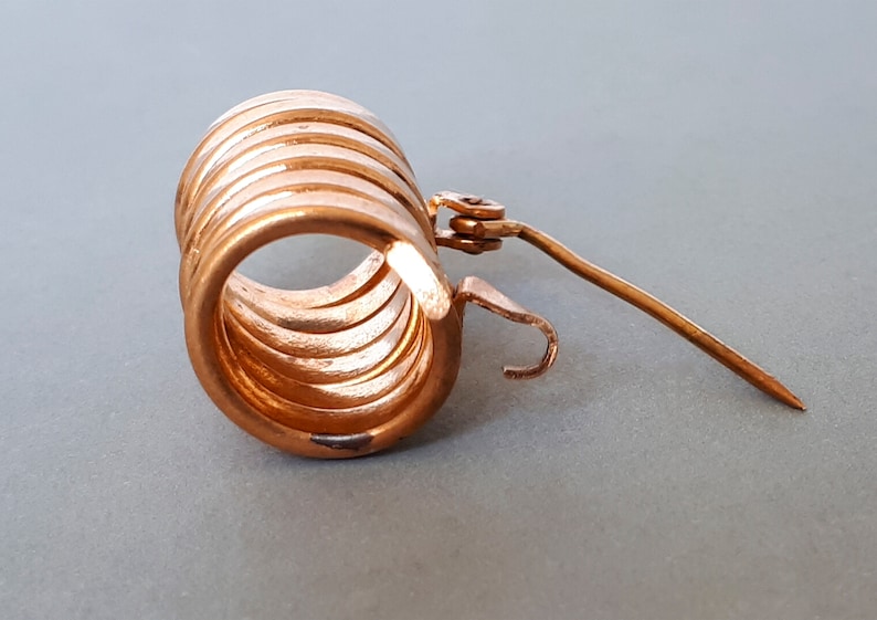 Spring Brooch Model Vintage Bronze Tone Metal Spring Brooch - Etsy