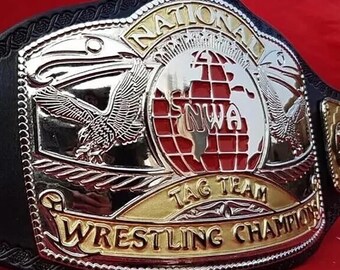 NWA Tag Team Championship Belt – Heavyweight Champion– 4MM Brass Adult Size Title Replica Belt