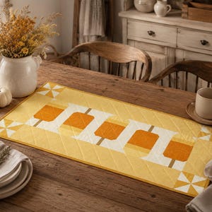 Ice Cream Quilt Pattern | Popsicle Table Runner and Wall Hanging | Beginner Friendly DIY | Summer Kitchen Decor (Instant Download)