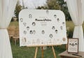 Draw Your Face Wedding Guest Book Alternative, Unique Arch Guestbook, Interactive Wedding Reception Game, Fun Custom Wood Guest Book product logo