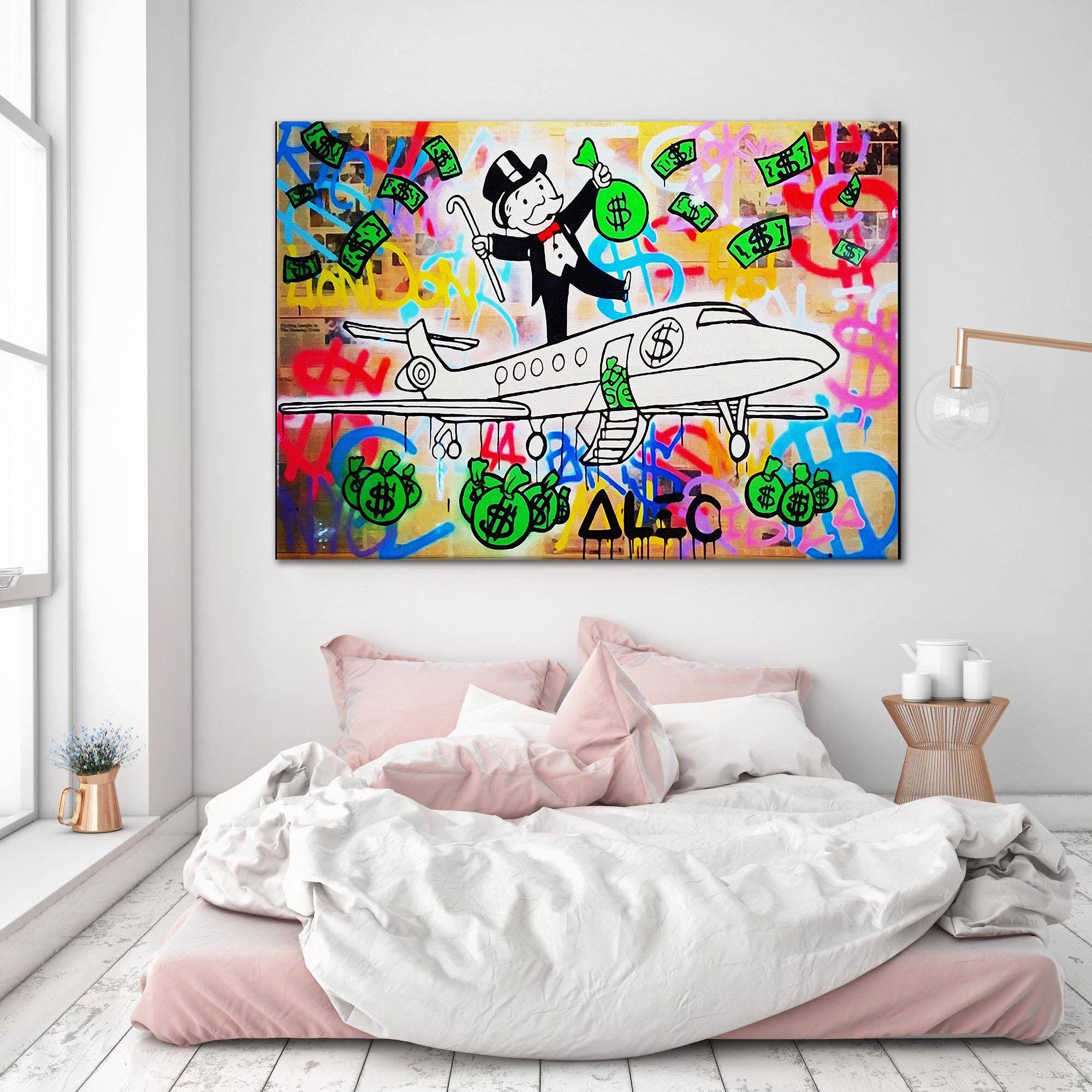 Alec Monopoly Pop Art Canvas Modern Street Art Canvas Paintings on the ...
