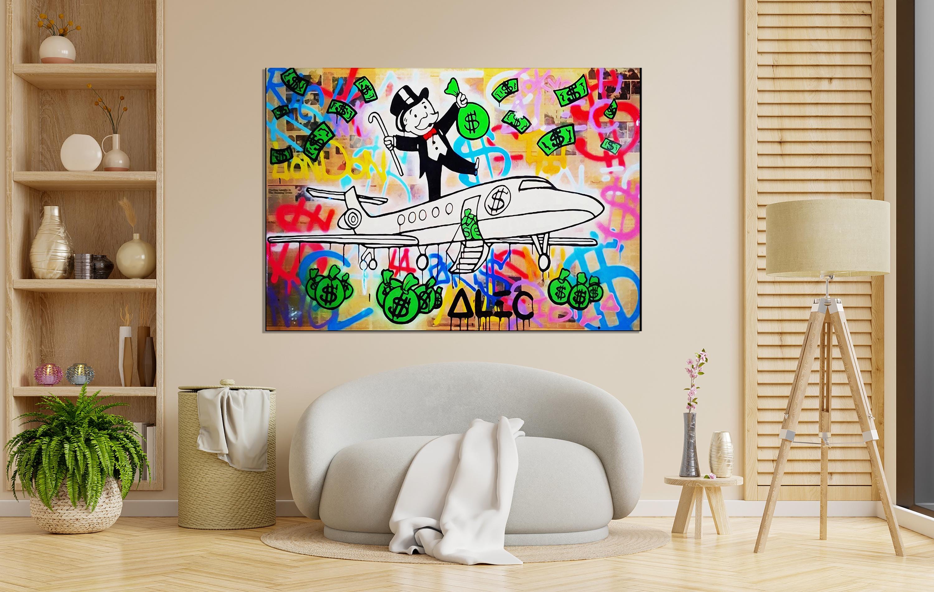 Alec Monopoly Pop Art Canvas Modern Street Art Canvas Paintings on the ...