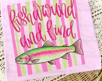 Fischen Sie herum und finden Sie Forelle PNG, lustiges Fischen Meme, Vintage Grafik-T-Stück Design, Schlagwort Png, See Png, Viral Png, Girly Png