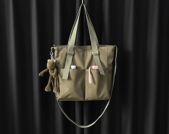 Wasserdichte Nylon-Einkaufstasche: Große Kapazität, lässige Schulter-Crossbody-Handtasche