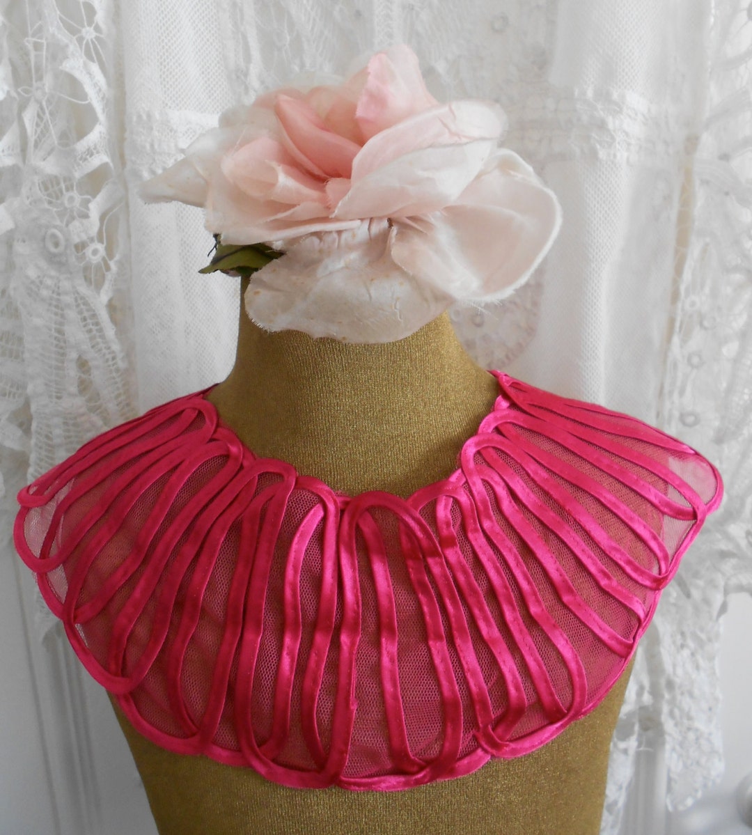 Hot Pink Ribbon Appliques Etsy