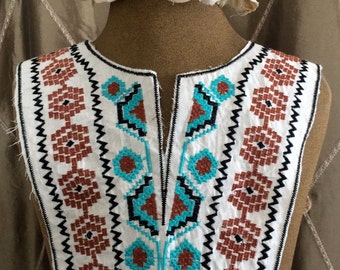 Multi Colored Stitched Applique