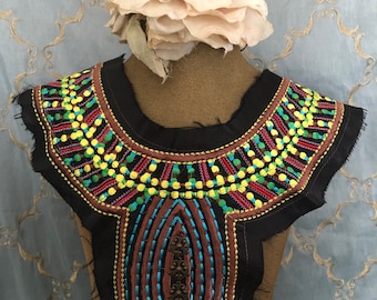 Multi Colored Stitched Applique