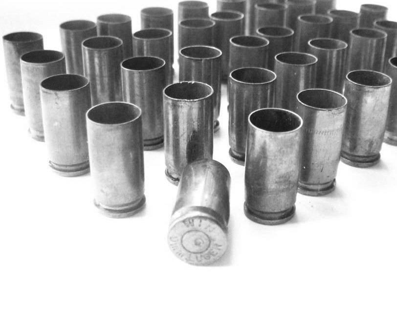 9mm Steel Bullet Casings Lot of 20 Silver Bullets Etsy