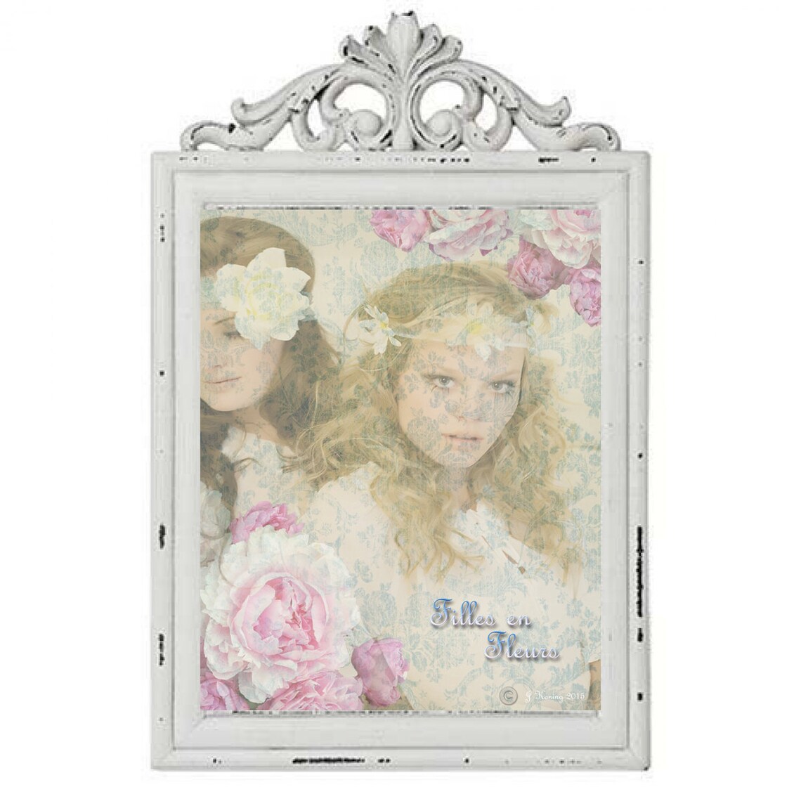 Flower Girl Art Print Digital Download Etsy