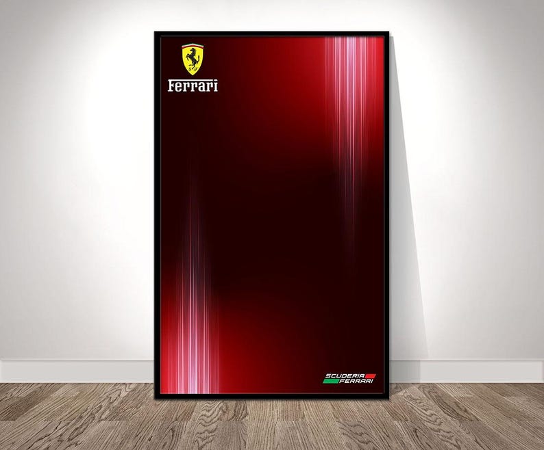 Ferrari F1 Poster, Lego Technic 42207 Inspired Print | F1 Racing Wall ...
