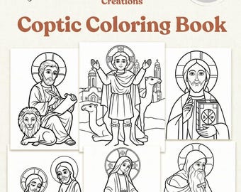 Coloring Book - Saints of the Coptic Orthodox Christian Church - Etsy