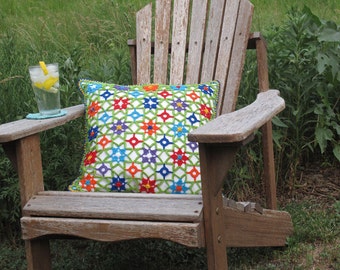 Digital Pattern: Scrappiness Crochet Pillow Cover