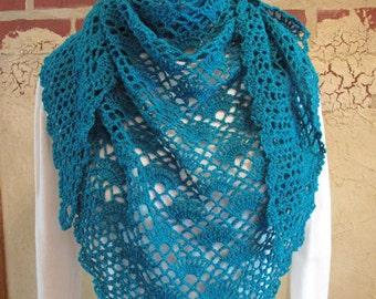 Crochet PATTERN: Onslow Lightweight Shawl